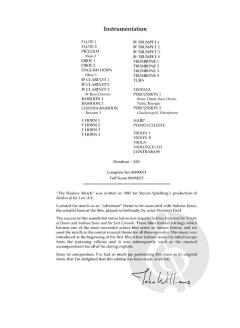 Raiders March (Indiana Jones) von John Williams 