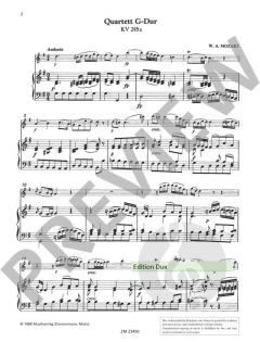 Quartette G-Dur KV 285a und D-Dur KV 285 KV 285a / KV 285 