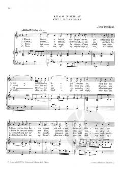 7 Lieder aus der Lautentabulatur von John Dowland 