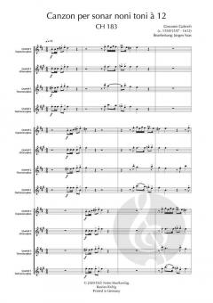 Canzon per sonar noni toni à 12 von Giovanni Gabrieli 