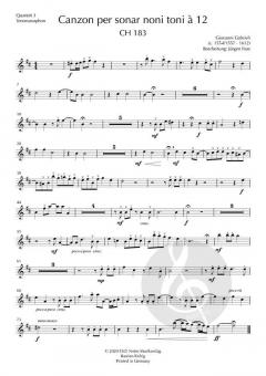 Canzon per sonar noni toni à 12 von Giovanni Gabrieli 