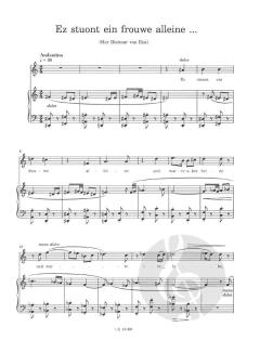 Drey Minnelieder von Frank Martin 