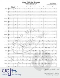 Open Wide the Heavens von Johannes Brahms 
