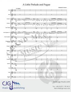 A Little Prelude and Fugue von Richard E. Brown 