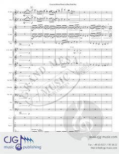 Crescent Moon Floats in Blue-Pink Sky von Walter Cummings 