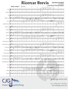 Ricercar Brevis von Jan Pieter Sweelinck 