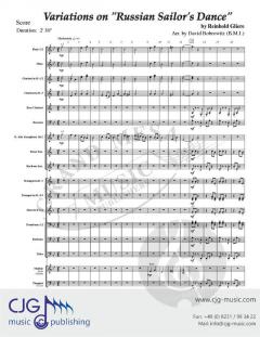 Variations on 'Russian Sailor's Dance' von David Bobrowitz 