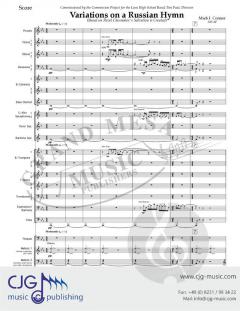 Variations on a Russian Hymn von Mark J. Connor 