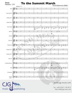 To the Summit March von David Bobrowitz 