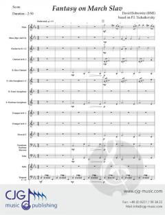 Fantasy on 'March Slav' von Peter Iljitsch Tschaikowsky 