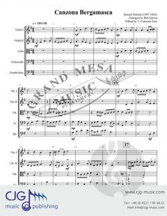 Canzona Bergamasca von Samuel Scheidt 