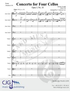 Concerto for Four Cellos von Antonio Vivaldi 