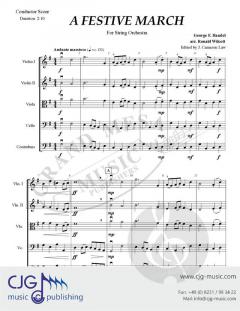 A Festive March von Georg Friedrich Händel 