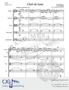 Clair de Lune von Claude Debussy 