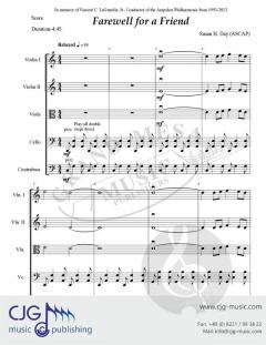 Farewell for a Friend von Susan H. Day 