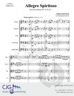 Allegro Spiritoso von Wolfgang Amadeus Mozart 