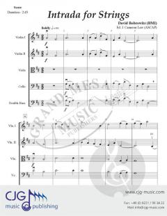 Intrada for Strings von David Bobrowitz 