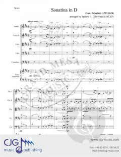 Sonatina in D von Franz Schubert 