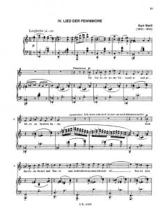 6 Stücke aus 'Der Silbersee' von Kurt Weill 