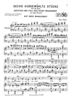 Aufstieg und Fall der Stadt Mahagonny von Kurt Weill 