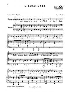 Bilbao-Song von Kurt Weill 