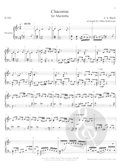 Chaconne in D minor from Partita No. 2 BWV 1004 von Johann Sebastian Bach 