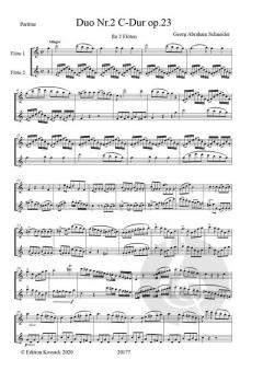 Duo Nr. 2 C-Dur op. 23 von Georg Abraham Schneider 