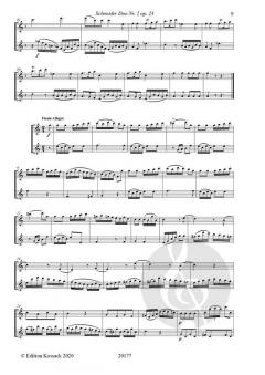 Duo Nr. 2 C-Dur op. 23 von Georg Abraham Schneider 