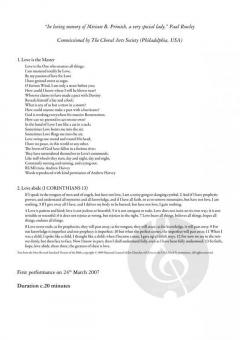 Love Abide von Roxanna Panufnik 