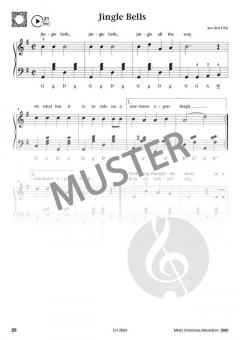 Merry Christmas Akkordeon - mit QR-Codes im Alle Noten Shop kaufen