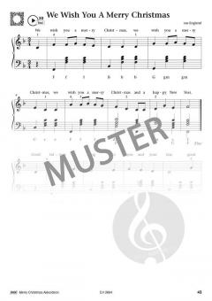 Merry Christmas Akkordeon - mit QR-Codes im Alle Noten Shop kaufen