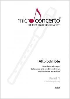 Micro-Concerto Band 1 für Altblockflöte (Download) (Download) im Alle Noten Shop kaufen