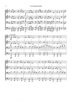 Vier Weihnachtslieder für Blechbläserquartett (Download) 