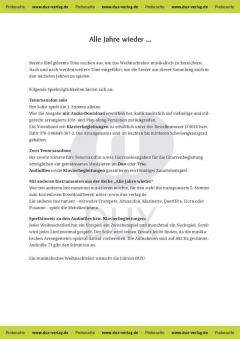 Alle Jahre wieder - Tenorsaxophon 