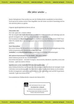 Alle Jahre wieder - Altsaxophon mit Audio- 