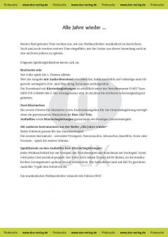 Alle Jahre wieder - Klarinette im Alle Noten Shop kaufen