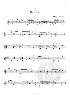 Die leichtesten Solostücke berühmter Lauten- und Gitarrenmeister 