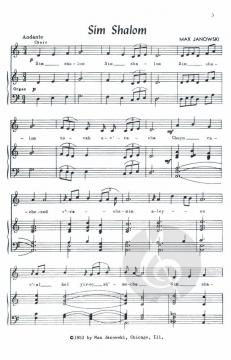 Sim Shalom (Grant Us Peace) von Max Janowski (Download) 