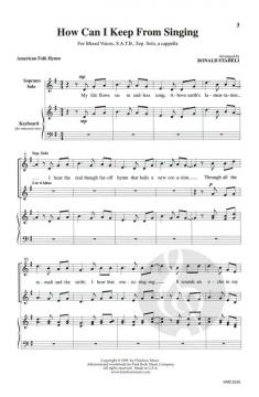 How Can I Keep From Singing von Ronald Staheli (Download) 