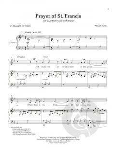 Prayer of St. Francis (Medium Voice) von Allen Pote 