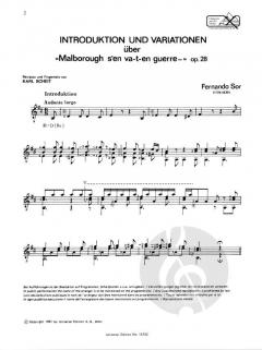 Introduktion und Variationen von Fernando Sor 