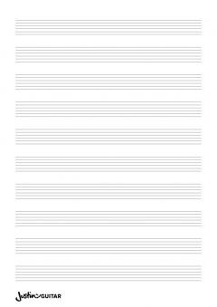 Justinguitar.Com Manuscript Pad No1 
