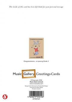 Music Gallery: Congratulations Card-Grade 2 (Boy) 