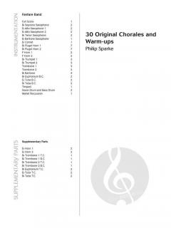 30 Original Chorales and Warm-ups von Phillip Sparke 