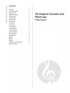 30 Original Chorales and Warm-ups von Phillip Sparke 