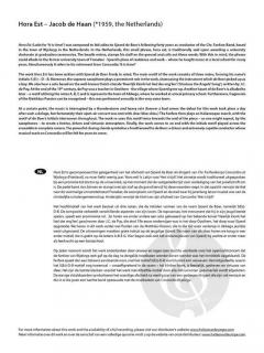 Hora Est (Fanfarenorchester) von Jacob de Haan 