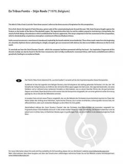 Ex Tribus Fontis (Fanfarenorchester) von Stijn Roels 