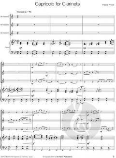Capriccio for Clarinets von Pascal Proust 