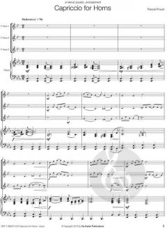 Capriccio for Horns von Pascal Proust 