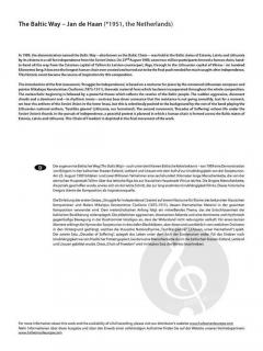 The Baltic Way von Jan de Haan 